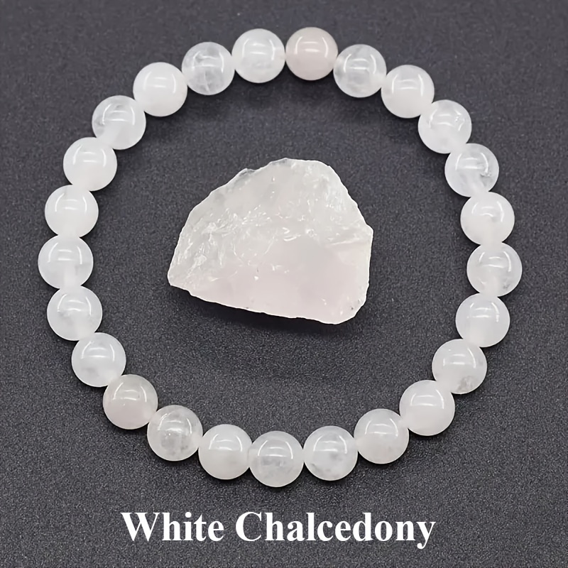 9pcs Natural Stone Beaded Stretch Bracelets Set, Yoga Gifts